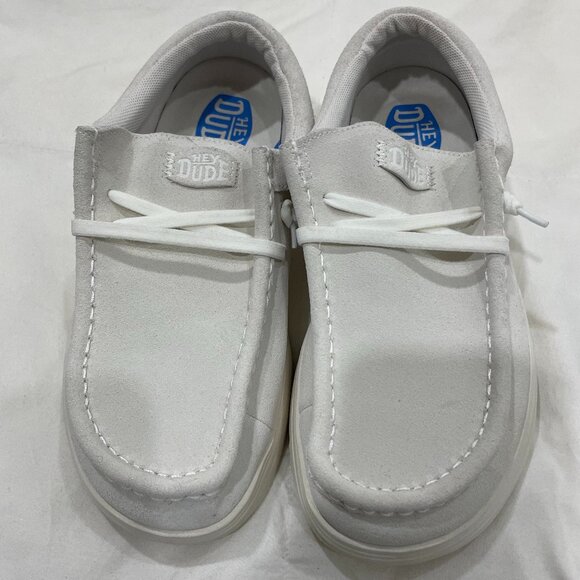 Hey Dude Women's Cream Sneakers - Picture 1 of 2